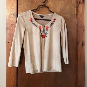 Navajo Ultra suede top